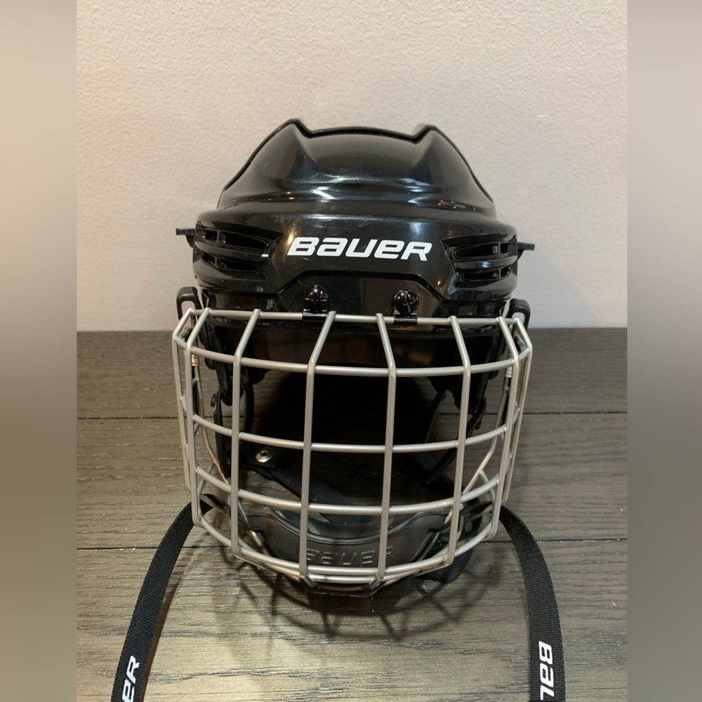 Bauer Profile IMS5.0 M Black Hockey Helmet w/Profile S/P Cage EUC